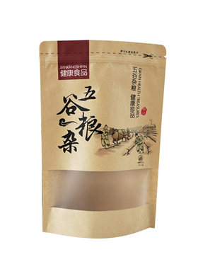 袋子自封自立粗粮粉大豆小米