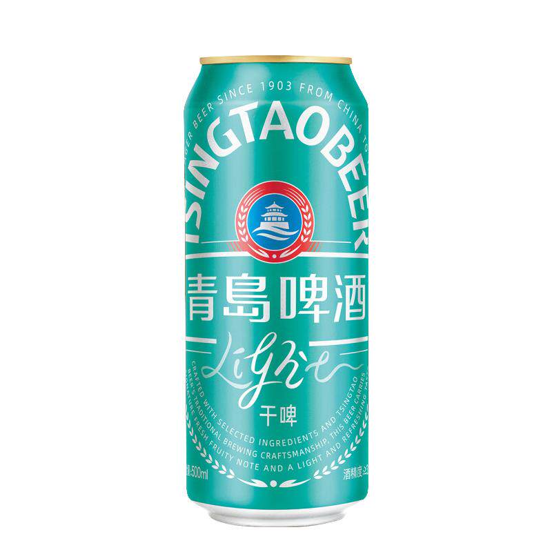 青岛啤酒轻干8度500ml*12听