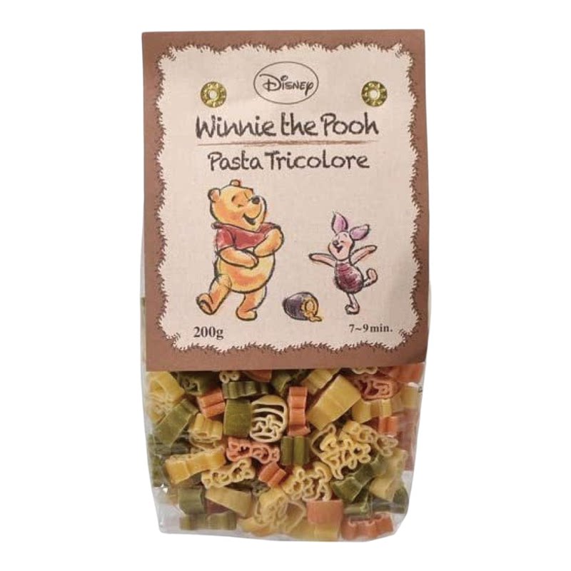 Nakato 迪士尼WinniethePooh造型彩色通粉儿童200g意大利面香港版