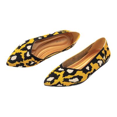 MALOVE尖头浅口百搭平底单鞋女