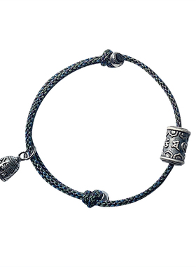 情侣s925银一十七手作六字真言