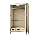 衣柜出租房用简易布艺衣柜结实耐用经济型家用卧室收纳防尘挂衣柜