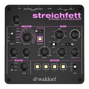 【新浦电声】Waldorf Streichfett数字弦乐合成器8复音弦乐独奏