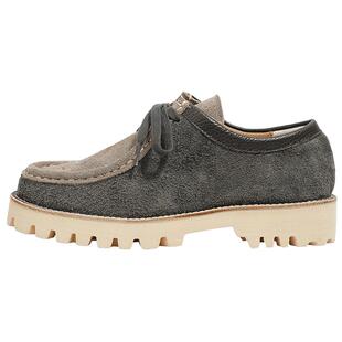 BLESS SHOE WALLABEE 内外真皮低帮厚底袋鼠鞋 男女款拼色休闲鞋