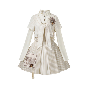 连衣裙女装春秋国风汉元素小个子日常穿搭套装减龄学生新中式短裙