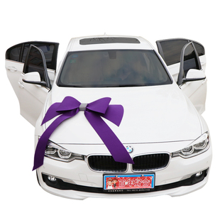 提新交车蝴蝶结汽车4s店展厅车上市仪式布置装饰用品大红花蝴蝶结