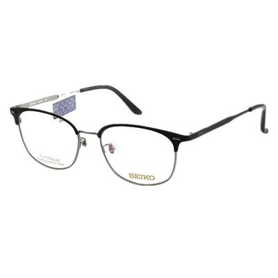 精工半框纯钛近视商务成品眼镜架