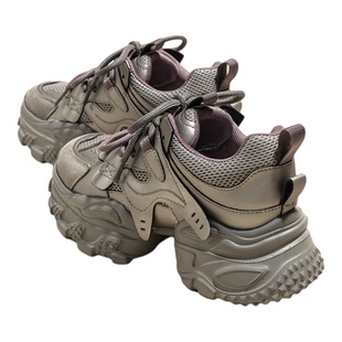 7cm内增高老爹鞋女款2026新款春季鞋子厚底女鞋小个子休闲运动鞋