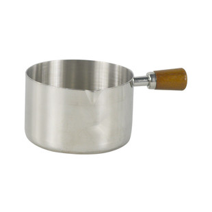 304不锈钢酱料碟西餐酱汁盅牛扒调料杯番茄沙拉果烤肉蘸料碟 木柄