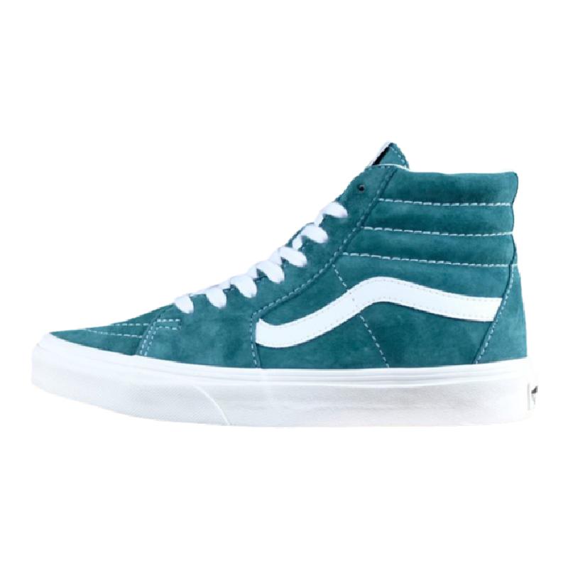 vans黄色高帮翻毛皮板鞋