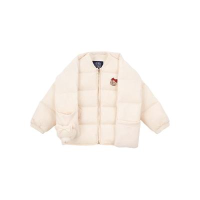 小熊童装围巾拉链棒球服羽绒服