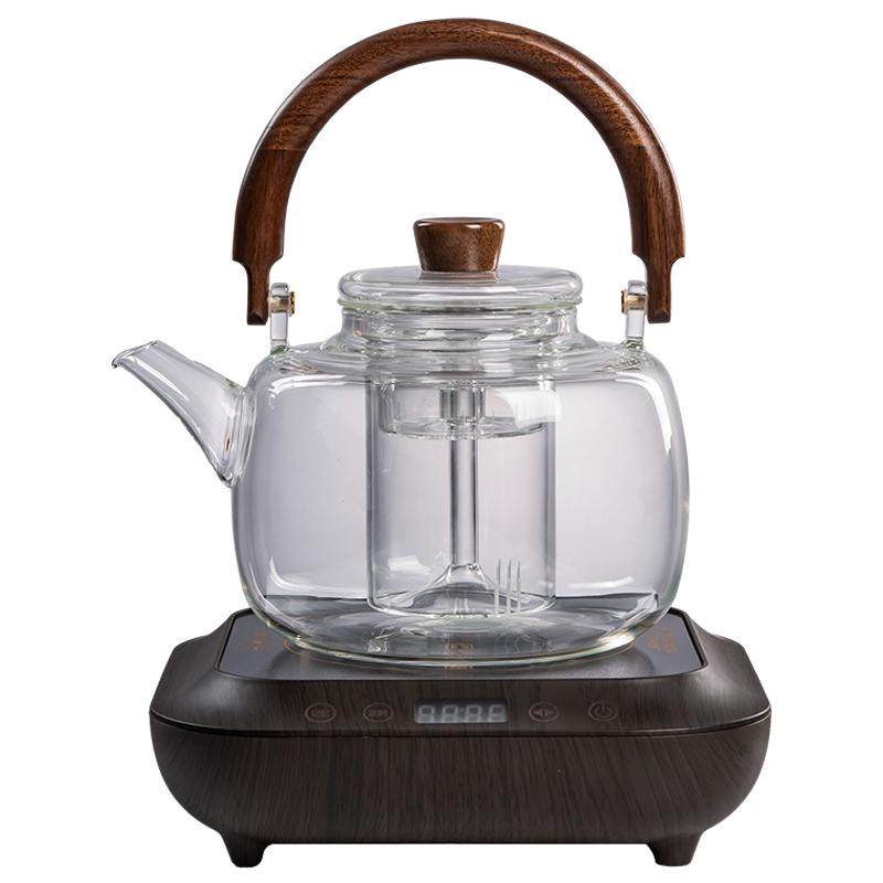 容山堂加厚玻璃蒸煮茶壶