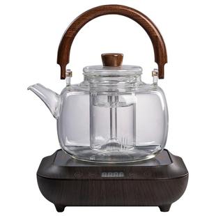 容山堂加厚玻璃煮茶壶烧水壶煮茶器养生壶蒸茶壶电陶炉煮茶套装