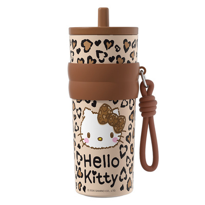 hellokitty保温杯女生大容量吸管咖啡杯高颜值陶瓷可爱水杯子礼物