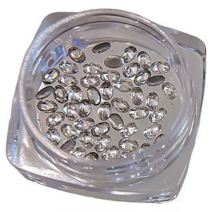 爆闪迷你小锆石美甲钻平底倒边网红马眼水滴菱形圆钻指甲装饰配饰