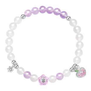 周大生×蜜雪冰城联名雪王手串银元气一夏多巴胺黄水晶女生日礼物