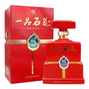 湖北石花酒42度绵柔石花一品500ml浓香型商务白酒礼盒装 婚宴喜酒