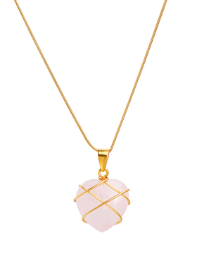 芭比公主同款蛋白石爱心项链