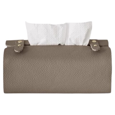 北欧风纯手工真皮质感纸巾盒轻奢餐桌茶几高端抽纸盒车载纸抽盒