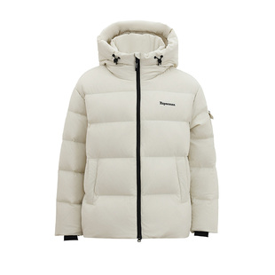 Xuperman户外加厚保暖羽绒服男款连帽白鸭绒高蓬蓄热面包服外套女