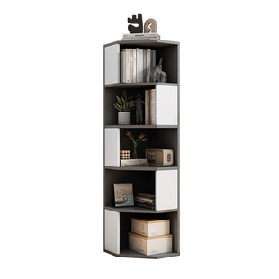 实木角柜转角置物架墙角柜书架拐角柜高颜值大气客厅卧室边角柜