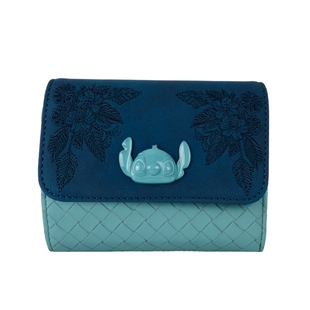 Loungefly迪士尼星际宝贝史迪奇史迪仔正版周边短款钱包零钱包女