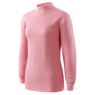 ab内衣女士保暖上衣精梳棉三层夹棉加厚半高领保暖秋衣单件SZ34