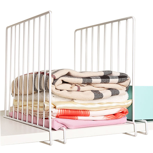 衣柜收纳隔板分层架衣柜分隔栏置物整理架衣橱分隔挡板竖隔板隔断
