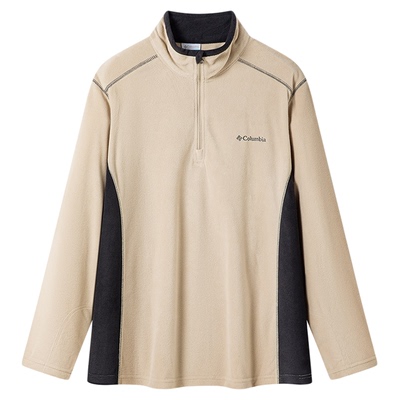 哥伦比亚抓绒衣男半拉链加厚保暖