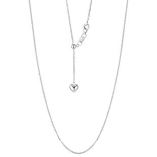 吴越老银铺足银999简心银项链纯银女简约时尚礼物送女友