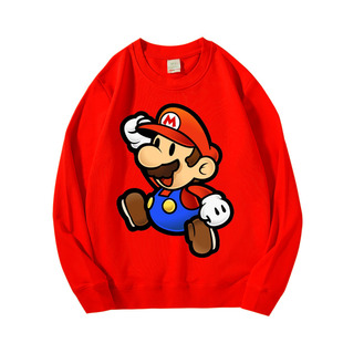 马里奥长袖动画周边百搭游戏个性超级玛丽super mario卫衣棉