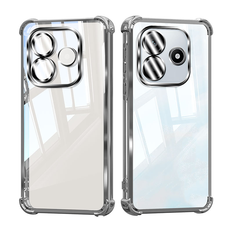【四角气囊防摔】适用红米Note14手机壳redminote13Pro透明redmi12电镀11tpro保护套10por高级14r女款13C情侣