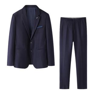 大牌撤柜清仓男装套装西服平驳领结婚礼服新郎伴郎工作服商务正装