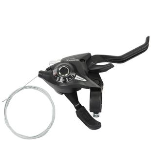 7/8速山地自行车连体变速指拨21速24速刹车把铝合金指拨一体闸把