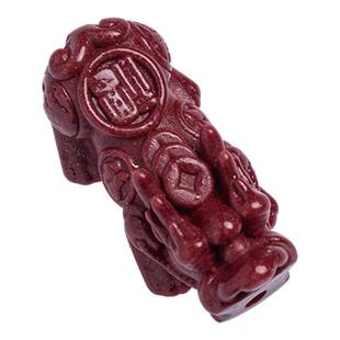 原矿朱砂散珠紫金砂貔貅手串手链钥匙扣吊坠配件DIY手串配珠珠子