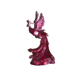 2026马年吉祥物琉璃凤舞九天凤凰摆件家居装饰品工艺品发光底座