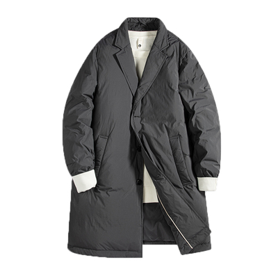 90白鸭绒羽绒服男冬季中长款外套