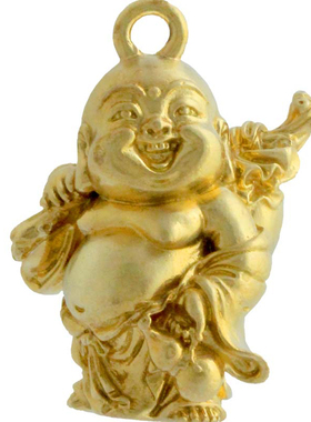 男女通用黄铜钥匙扣吊坠吉祥平安