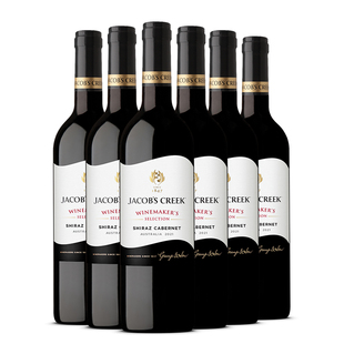 杰卡斯酿酒师臻选西拉加本纳干红葡萄酒750ml澳洲进口金奖红酒