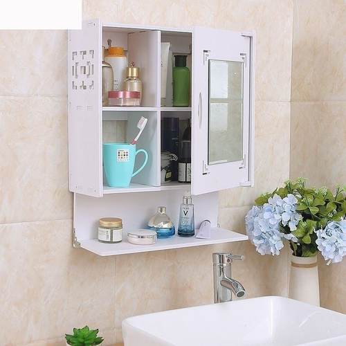 浴室镜柜挂墙式卫生间洗漱置物架洗手间镜子简约现代带壁挂台厕所