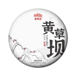 2022年春茶老同志普洱茶生茶饼茶沐春黄草坝古树100g