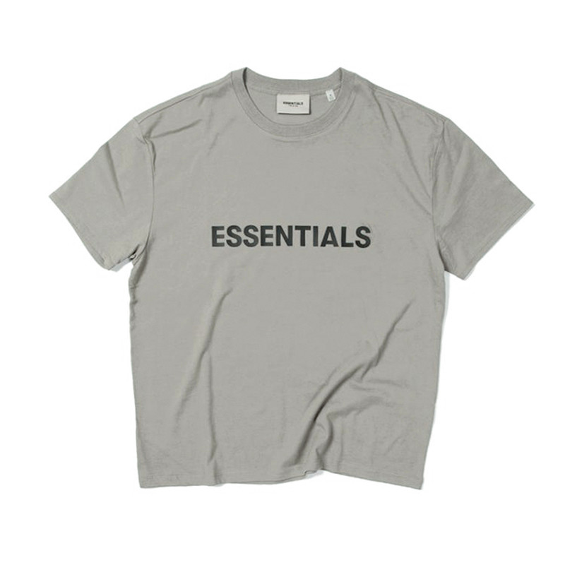 FOG Fear Of God Essentials胸前字母标语复线高街短袖T恤tee情侣