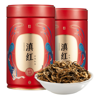 五虎云南滇红红茶特级凤庆滇红茶金芽浓香蜜香金丝滇红茶叶100g