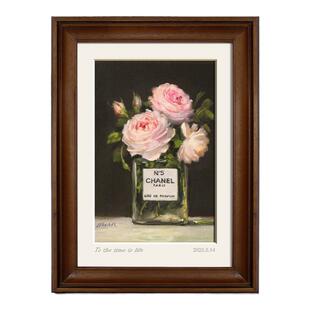 字画装裱中式实木画框空框红花梨来图书法画作品打印挂墙定制服务