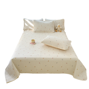 a类母婴级全棉床盖纯棉2025新款四季通用榻榻米专用夹棉防滑床单