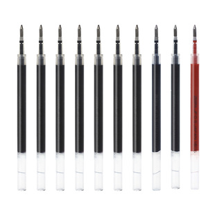 日本zebra斑马笔芯0.5mm黑JF-0.5/MJF/JLV-0.5按动斑马中性笔芯速干JJ15不晕染 jj77替换芯考试学生用替芯红