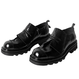 幻象者2025秋冬新款双层设计真皮厚底德比鞋男女同款休闲皮鞋通勤