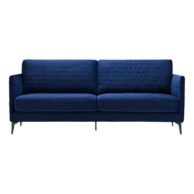 设计师轻奢风丝绒复古组合沙发