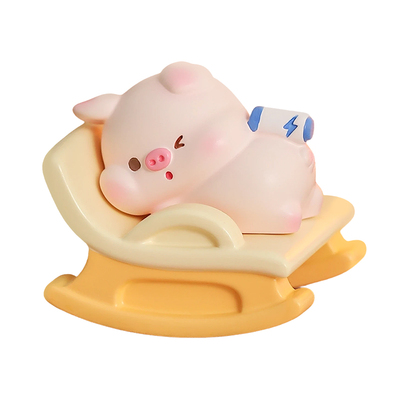 可爱小猪摆件工位情绪稳定神器