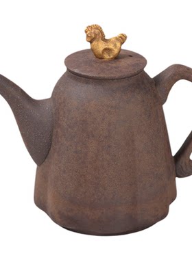 陶作坊老岩泥丙午金钮马年壶岩矿壶生肖茶壶泡茶壶茶具送礼收藏